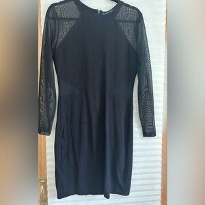 French Connection Black Long Sleeve Dress